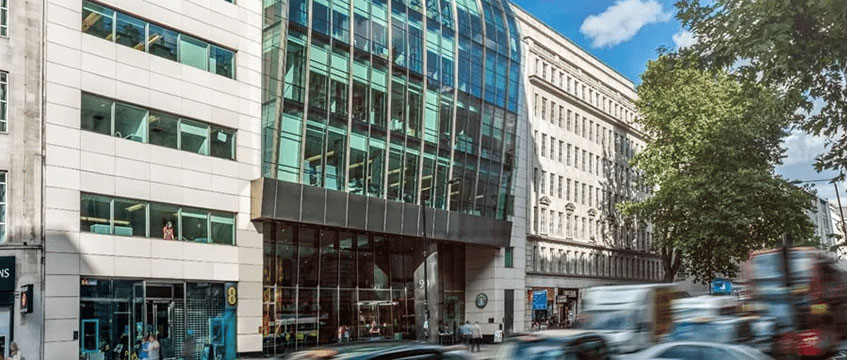 Building exterior of 90 High Holborn