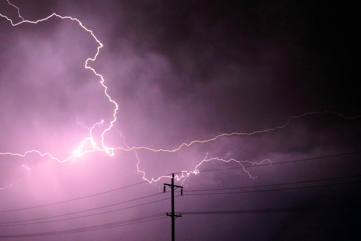 Lightning strike.