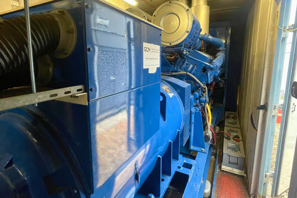Generator in a commercial property.